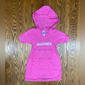 💕🐰RABBIT SKINS🐰💕pink hooded T-shirt dress sz5/6 100% cotton w/pockets✨EUC✨